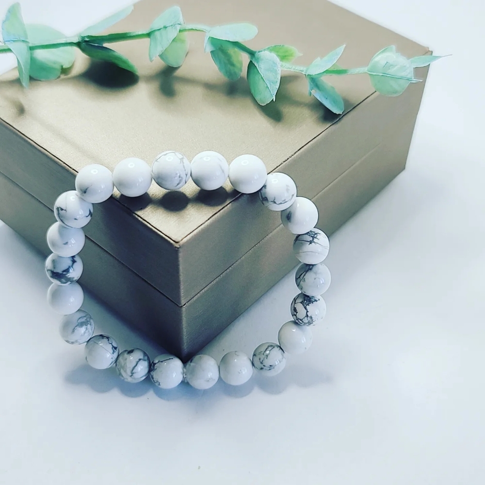 Howlite bracelet - Picture 3 of 3